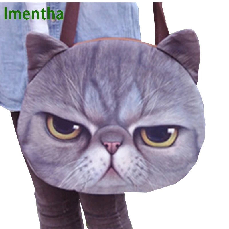 Большой! 2017 сумки с верхней ручкой 3D принтом тигра и животного женские