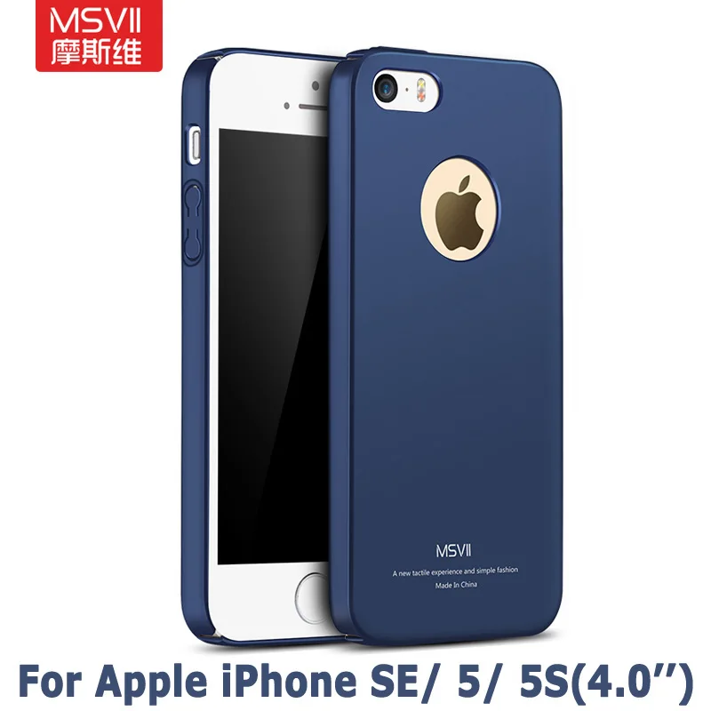 Роскошный чехол MSVII для iphone SE жесткий чехол-накладка из поликарбоната Apple iPhone 5 S E