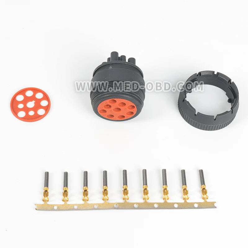 J1939 разъем автомобиля женский Deutsch 9pin Plug автомобильный HD10 9 1939PE J1708 Conector разъемы