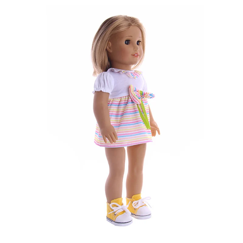 Фото 18-дюймовая кукольная одежда-модное платье для моего маленького ребенка-18