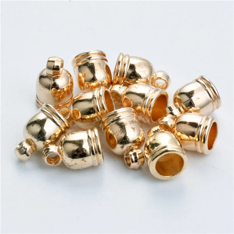 Акриловые концевые колпачки ccb бусинки из пластика с покрытием родия 6 мм 8 10 50