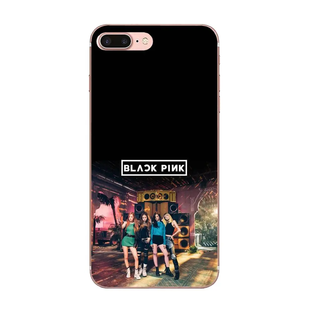 as picture ТПУ чехол черный, розовый Blackpink K-pop Kpop для Galaxy J1 J2 J3 J330 J4 J5 J6 J7 J730 J8 mini Pro - Цвет: as picture