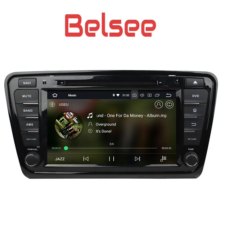 Belsee для Skoda Octavia 2013 Автомобильный gps мультимедийный медиаплеер навигация 8 ядерный 4+ 32 ГБ головное устройство экран радио