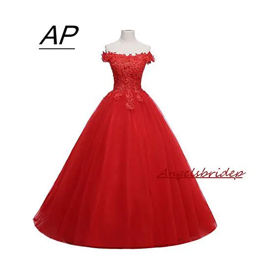 ANGELSBRIDEP красное платье с открытыми плечами Бальные платья 2021 пикантная
