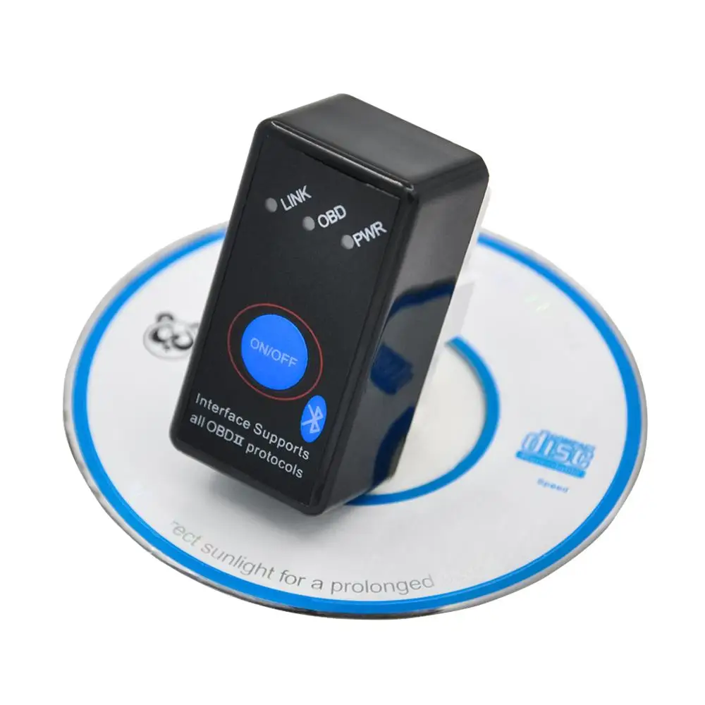 V1.5 супер Bluetooth ELM327 OBD2/OBDII сканер с Мощность коммутатор работает на Android Symbian Windows