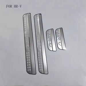 auto part fit for honda hrv hr v vezel 2014 2015 2016 stainless steel scuff plate door sill guards thresholds cover trims 4pcs free global shipping