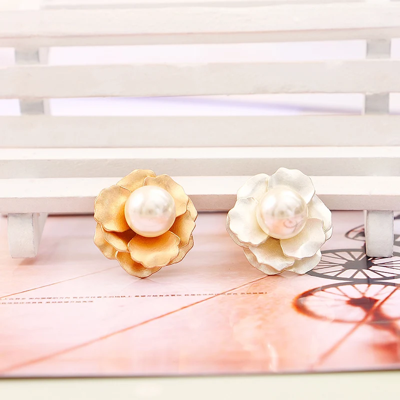 Прозрачные стразы с жемчугом и цветами 5 шт./набор кнопки из сплава для свадьбы