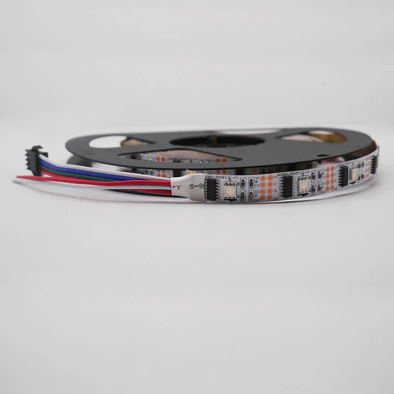 Индивидуально Адресуемая полноцветная светодиодная лента WS2801 magic RGB IP67 DC5V 1 м/3 м/5
