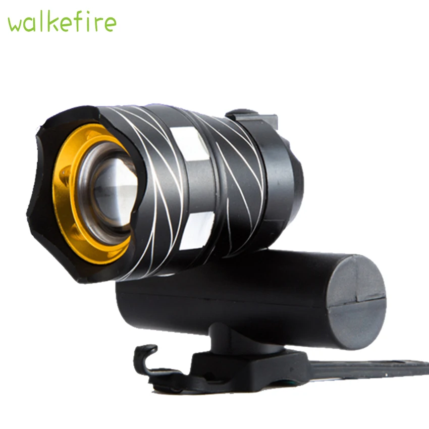Walkfire масштабируемый XM-L T6 светодиодный велосипедный фонарь для переднего и верхнего велосипеда, водонепроницаемая велосипедная фокусировка, фонарь с USB-зарядкой