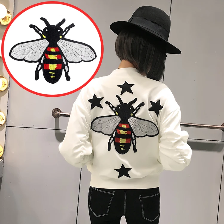 3 шт./лот Высококачественная вышивка кружевная ткань маленькая пчелиная патч