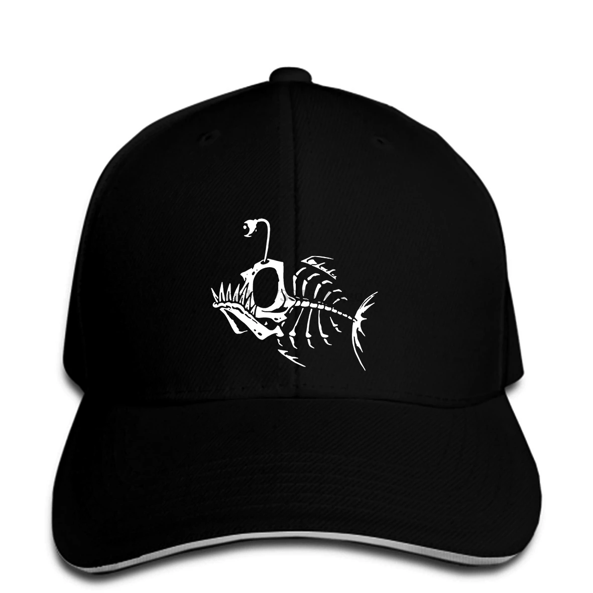 Забавная бейсбольная кепка Bones fish skeleton weird fish t men