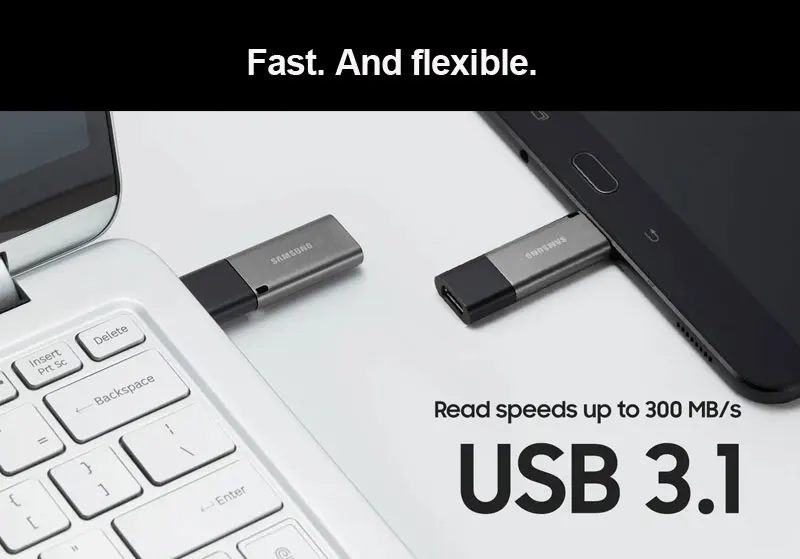 SAMSUNG USB 3,1 флеш-накопитель 32 Гб 64 Гб 200 МБ/с. 128 ГБ 256 300 МБ/с. металлический Тип-закрытая акционерная Компания C& Тип-флеш-накопитель для смартфонов планшетный компьютер