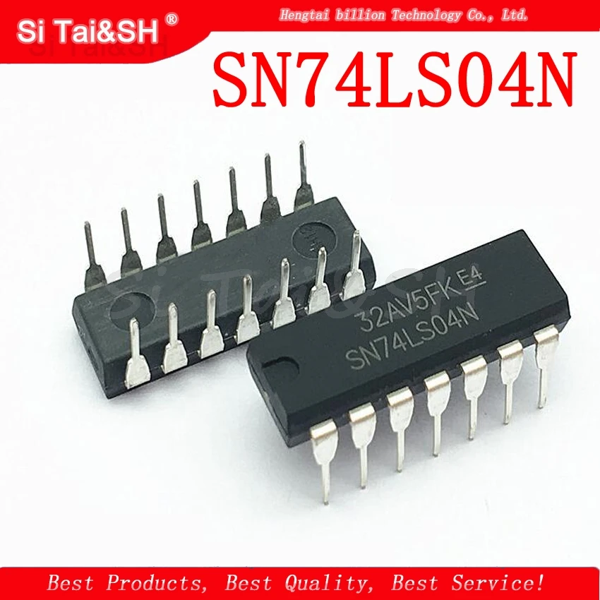 10 шт. SN74LS04N DIP14 SN74LS04 DIP 74LS04N 74LS04 14 HD74LS04P Новый и оригинальный IC|Интегральные схемы| |