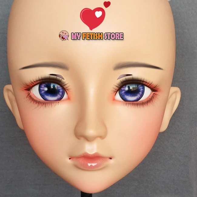 (Jun 03) Женская милая девочка каучуковая полуголовая Kigurumi BJD маска для косплея