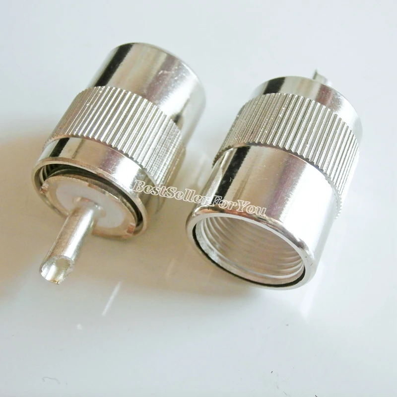 10 шт. СВЧ PL259 штекер припоя для 8D FB кабеля прямой RF Coax разъем SO239|plug connector|plug maleplug m |