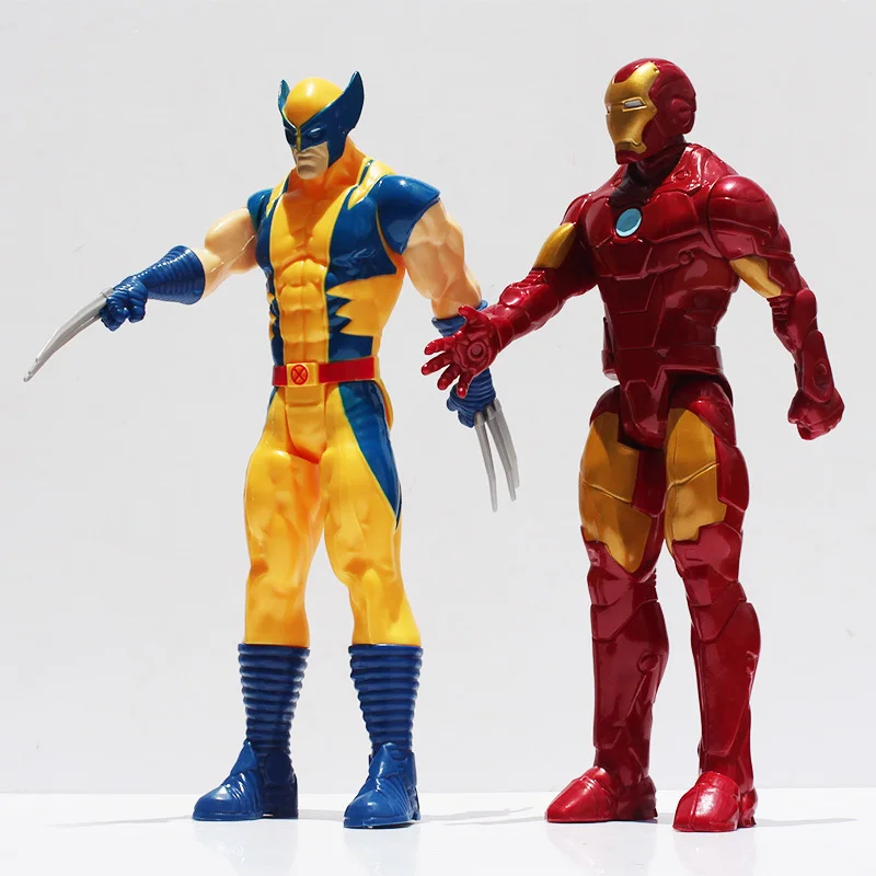 2 Pz/lotto супер герой X men Железный человек фигурка игрушка колледж ПВХ Bambole Giocattoli 12