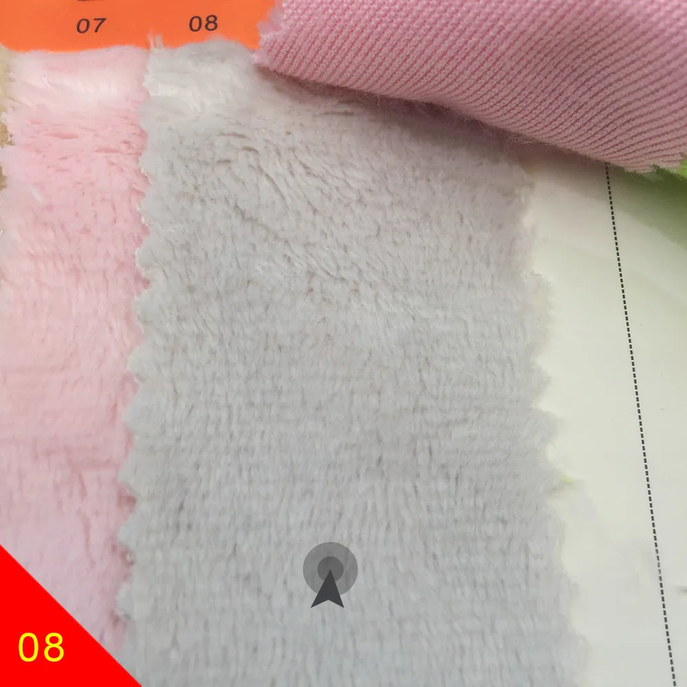 08 ZYFMPTEX Новое поступление 5 мм ворс 150x50 см/80 см/100 см Minky плюшевая ткань для шитья своими руками Лоскутная Ткань полиэстер Telas бархатная ткань - Цвет: 08