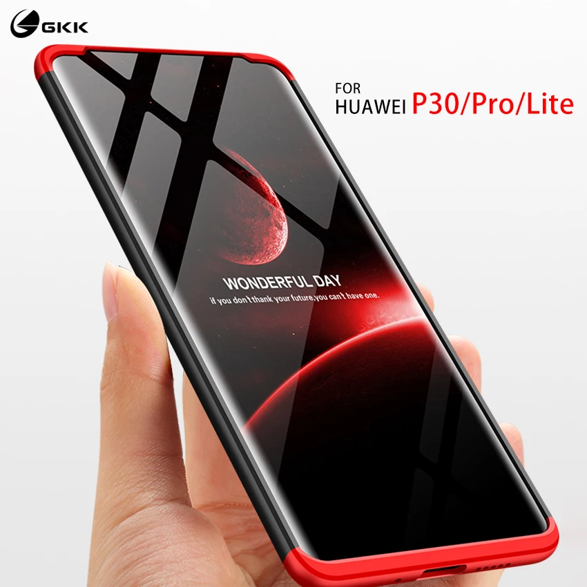 GKK для huawei P30 pro lite чехол Полная защита анти-шок и защита Жесткий Pc матовый для huawei P30 lite Nova 4e чехол