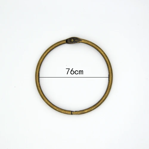 76mm Высокое качество от 2 до 10 лет, шт./компл. металлическое кольцо Binder15-76 мм альбомы сделай сам с отрывными листами книги обручи открытие вязка уп фотоальбом офисные туфли - Цвет: 76mm