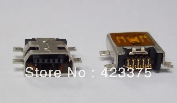 Бесплатная доставка Мини 10 Pin USB разъем мобильного зарядки с столбом 50 шт.|connector