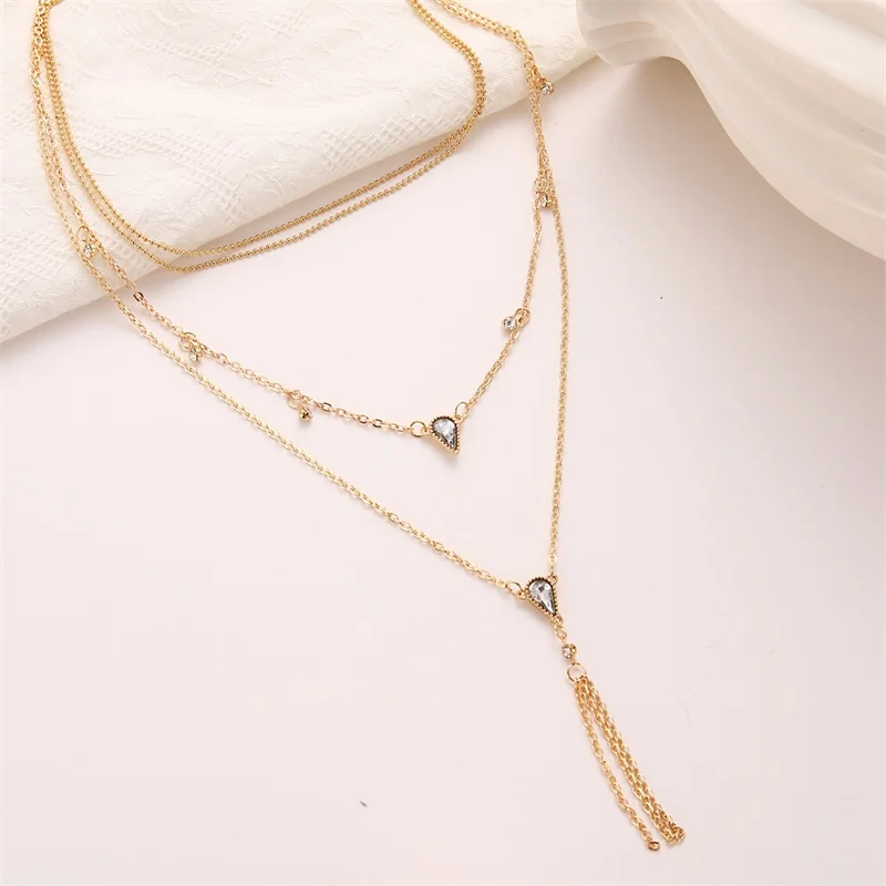 Женское винтажное ожерелье с кристаллами круглой формы | Украшения и аксессуары