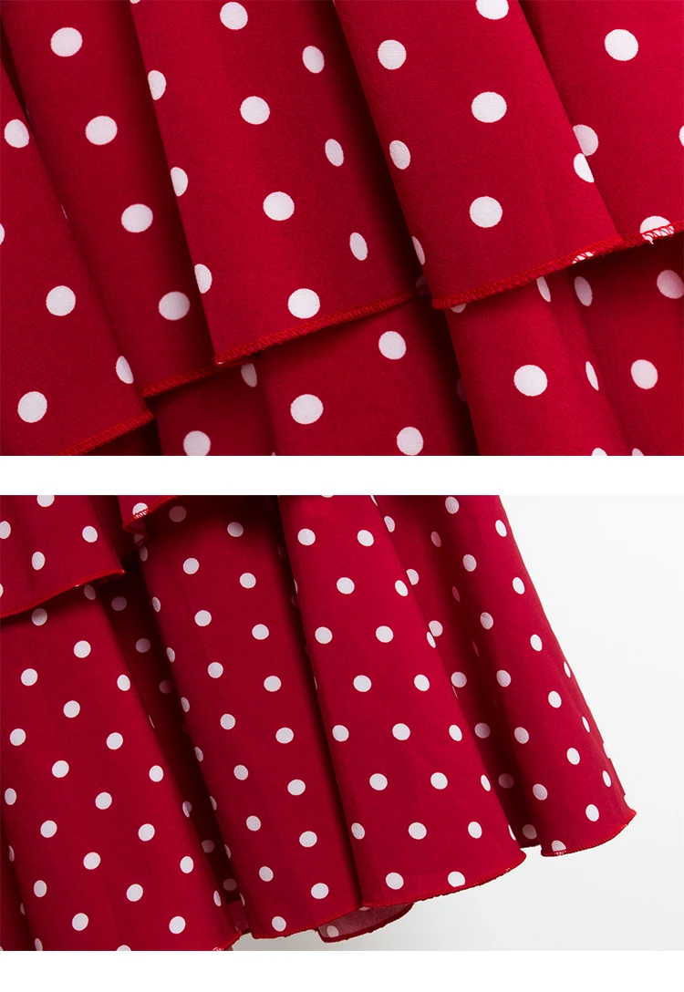 Женский сарафан в горошек многослойное платье трапециевидной формы без бретелек