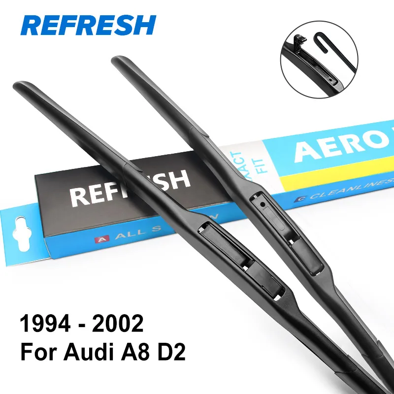 REFRESH Щетки стеклоочистителя для Audi A8 D2 / D3 / D4 Подходящие рукоятки крюка / ползунковые рычаги / кнопки с 1994 по год - Цвет: 1994 - 2002 ( D2 )