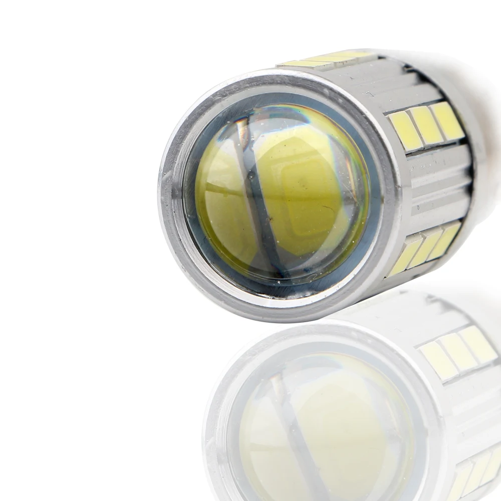 2 шт. 12 В 5730 21 SMD светодиодные лампы объектив 1156 BA15S 1157 BAY15D 420LM поворота тормозной