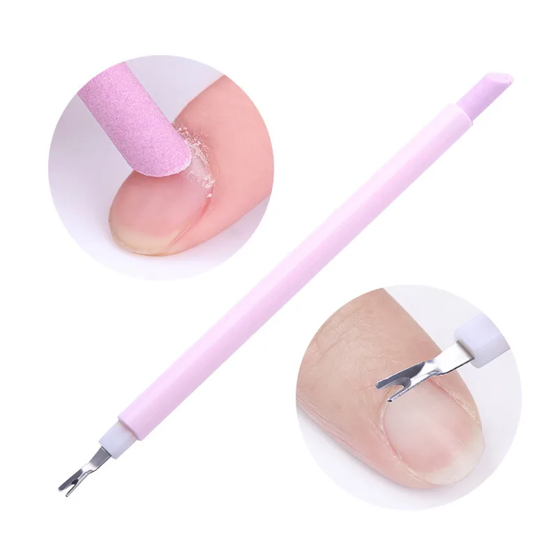 Cuticle Remover Pusher Fork Finger Dead Skin Nail Edge Cleaner Stainless Steel Manicure Pedicure Art Tool | Красота и здоровье