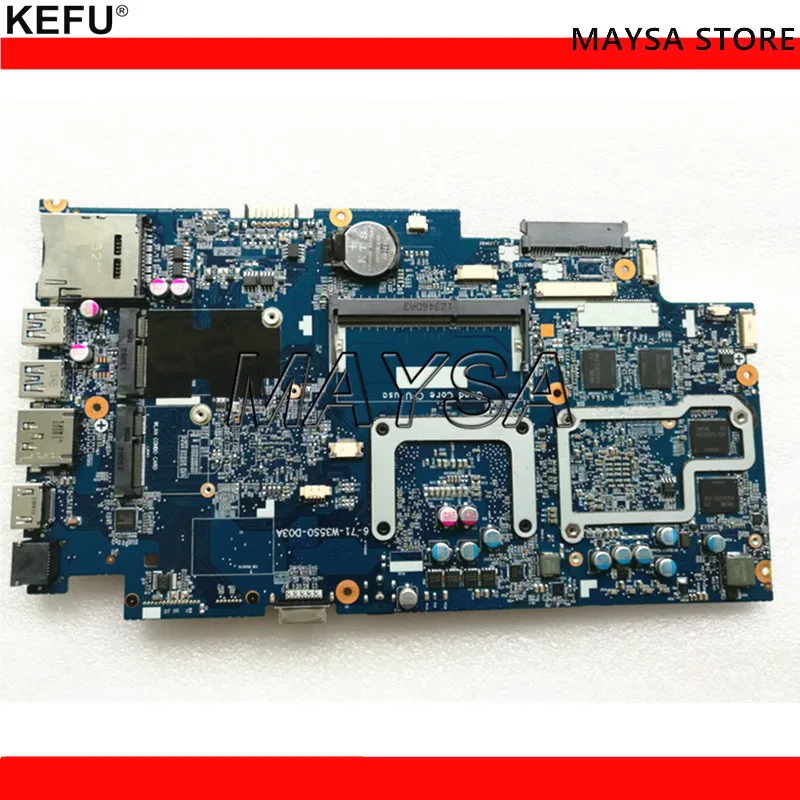 6-71-w35s0-d03a материнская плата для ноутбука hasee для Raytheon для CLEVO W350ST материнская плата 6-77-W350ST00-D03A HM86 ТЕСТ ОК