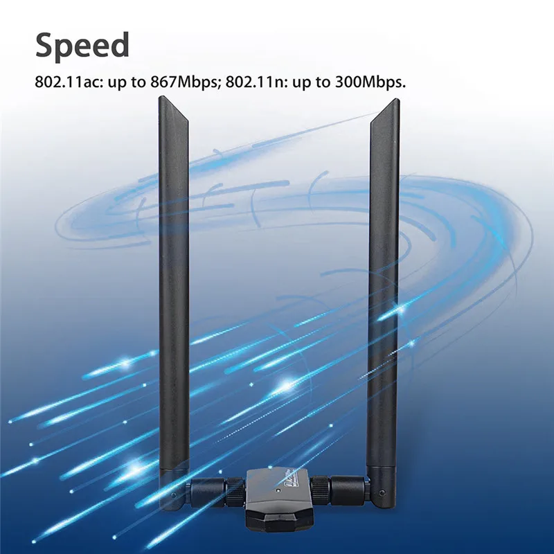 Беспроводная сетевая карта USB 3 0 двухдиапазонный 2 4 ГГц 5 1200 Мбит/с AC1200 802.11ac wifi