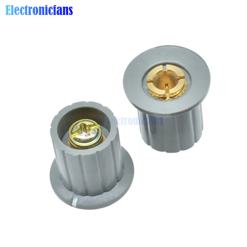 5 шт. колпачок для кнопки потенциометра черный и серый цвета 4 мм 6 подходит