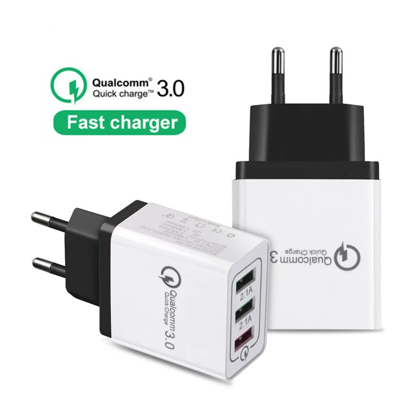 Универсальный 18 Вт USB зарядное устройство Quick Charge 3 0 для Samsung S8 Plus ЕС Plug мобильного