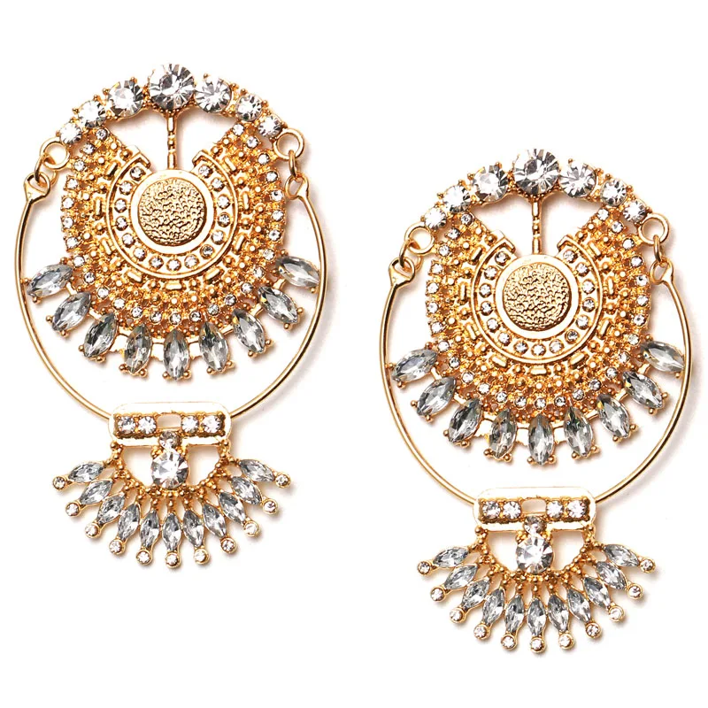 Ztech New Fashion Z Luxury Brand Rhinestones Water Drop Crystal Geometric Gem Designer Vintage Earrings For Women Free Shipping