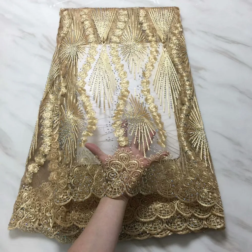 Cassiel камни кружевная ткань с розовым 5 ярдов модная зеленая африканская 2019