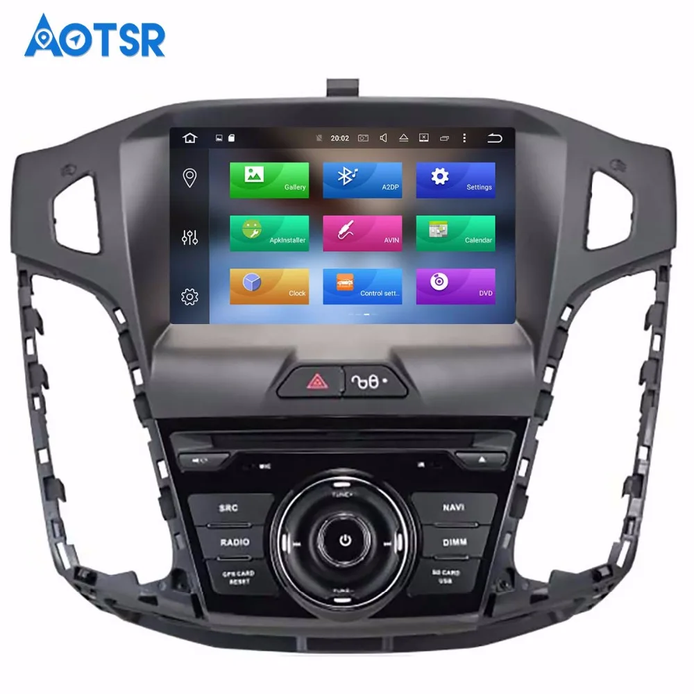 Автомобильный DVD плеер с GPS навигацией Android 8 1 для Ford Focus 2012 2017 головное устройство