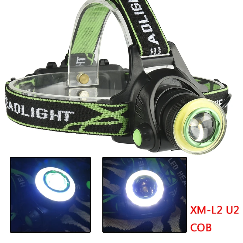 Litwod Z207403 светодиодный налобный светильник 1000LM CREE XM-L2 T6 COB Micro USB зарядное устройство Головной фонарь портативный светильник фонарь
