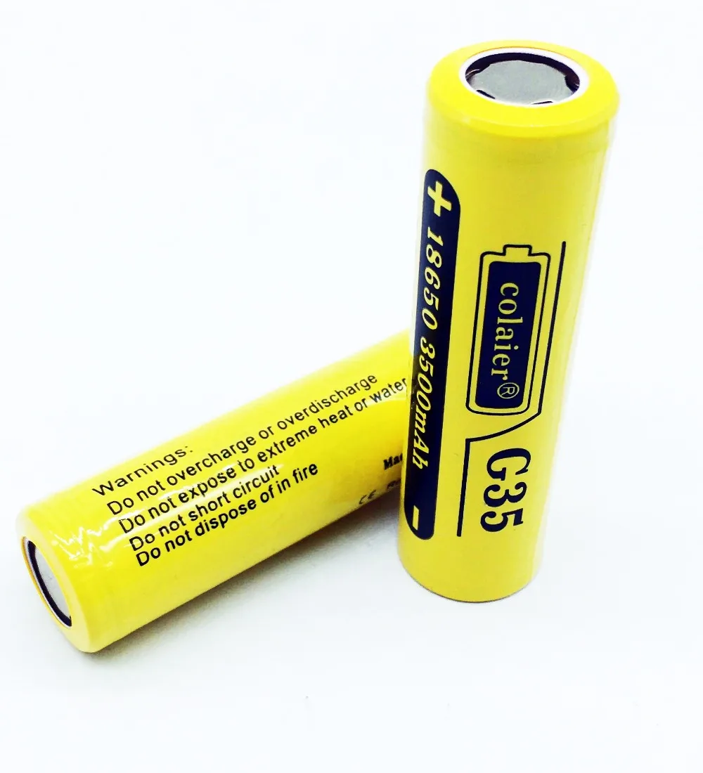 Перезаряжаемая литий ионная батарея Colaier G35 18650 3500 мАч 3 7 в 20 А литиевая с высоким