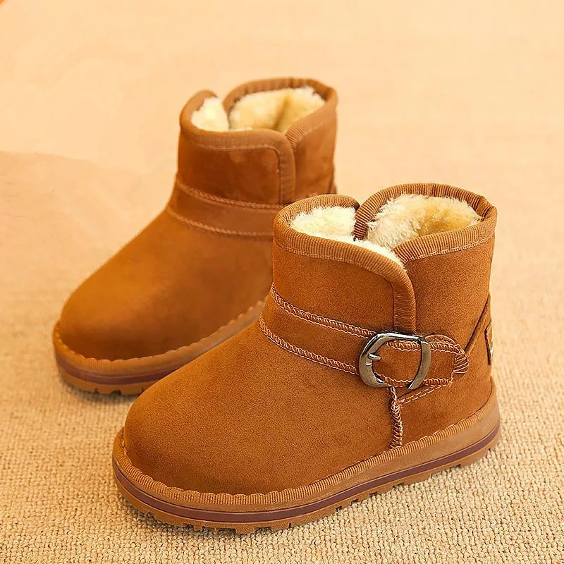 Inventory Clearance Low Price 2017 Winter Kids Shoes Children Boots Boy Girls Plus Velvet | Детская одежда и обувь