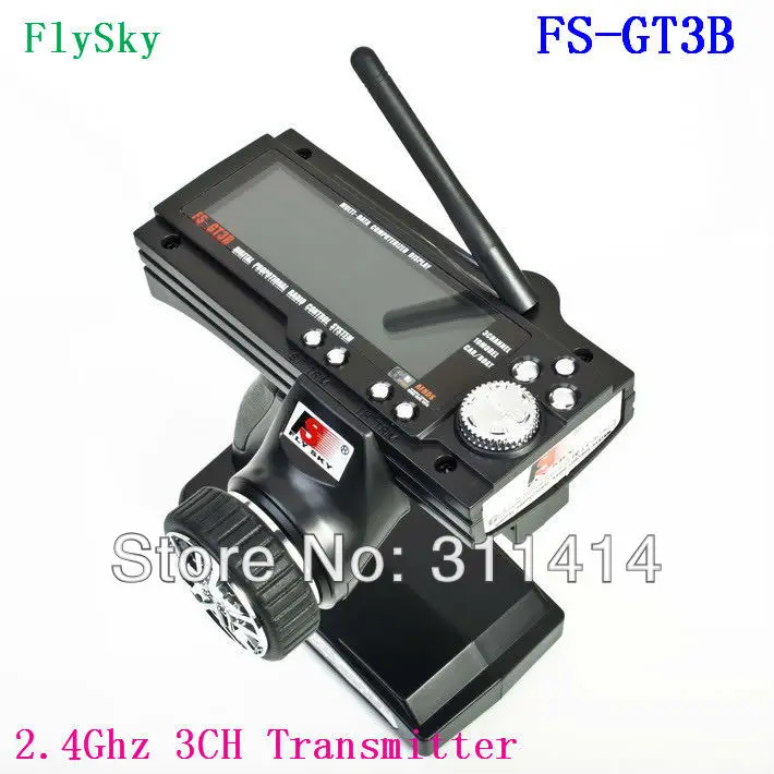 1 шт. Flysky FS-GT3B FS GT3B 2 4G 3CH Gun RC System передатчик с приемником для радиоуправляемого
