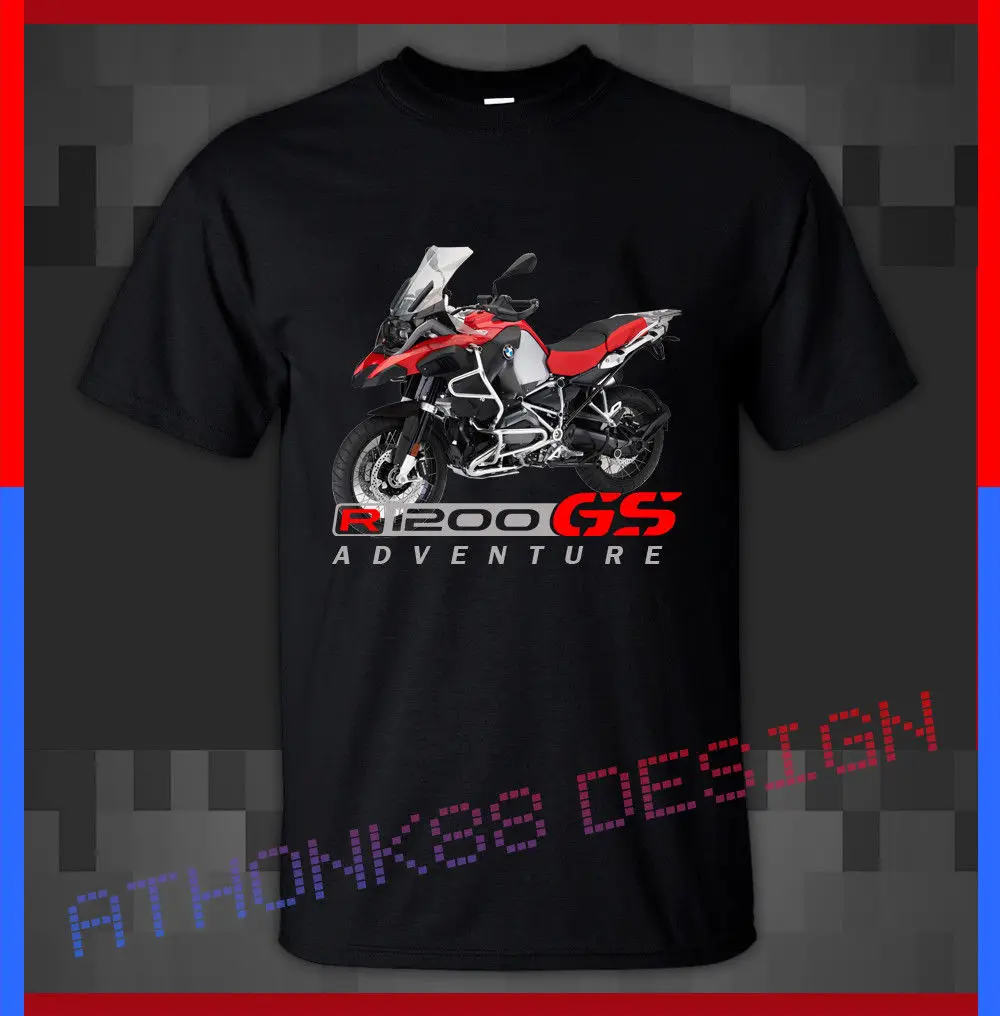 

R 1200 Gs Adventure Motorcycle T-Shirt R1200 Hot 2019 Summer Men'S T Shirt Fashion Short Sleeve Cotton Custom T Shirt Printing