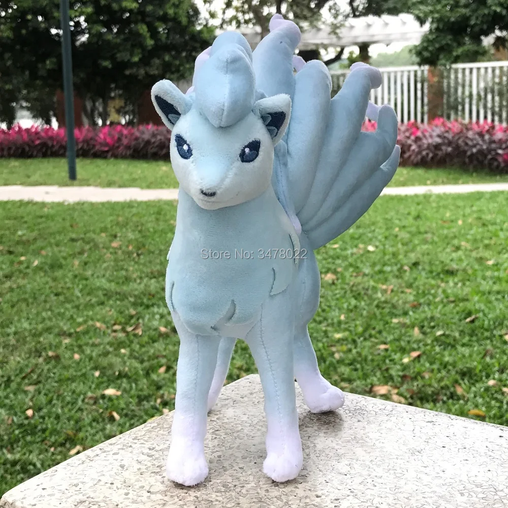 Мягкая игра Alola Ninetales в виде животных мультяшная плюшевая игрушка с 9 хвостами