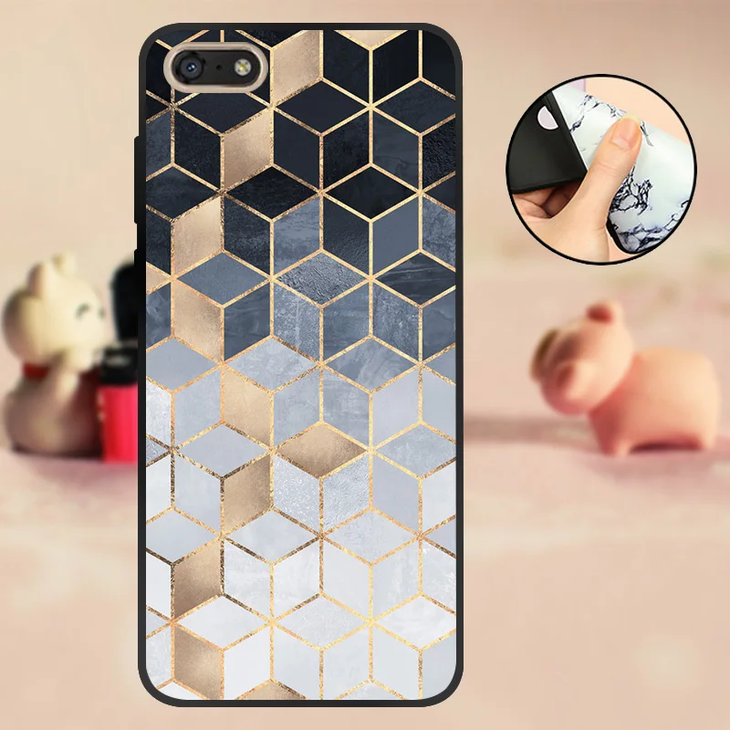 For Honor 7S Cover Black Huawei Case TPU Soft Silicone Funda Matte Back Honor7S Phone | Мобильные телефоны и аксессуары