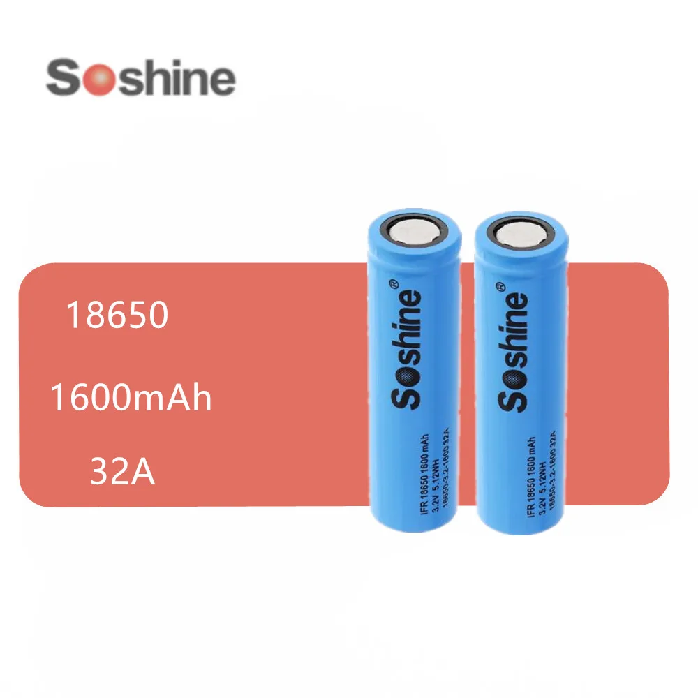 Аккумуляторные батареи SOSHINE 18650 в 3 2 мАч 32 А шт. | Электроника