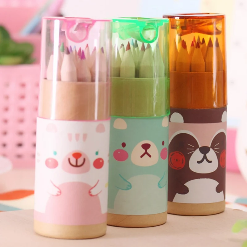 12 шт./кор. мини Карандаши Мелки креативные канцелярские принадлежности