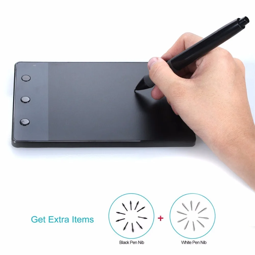 Портативный HUION H420 4 &quotx 2.23&quot USB Книги по искусству Дизайн рисунок Планшеты для