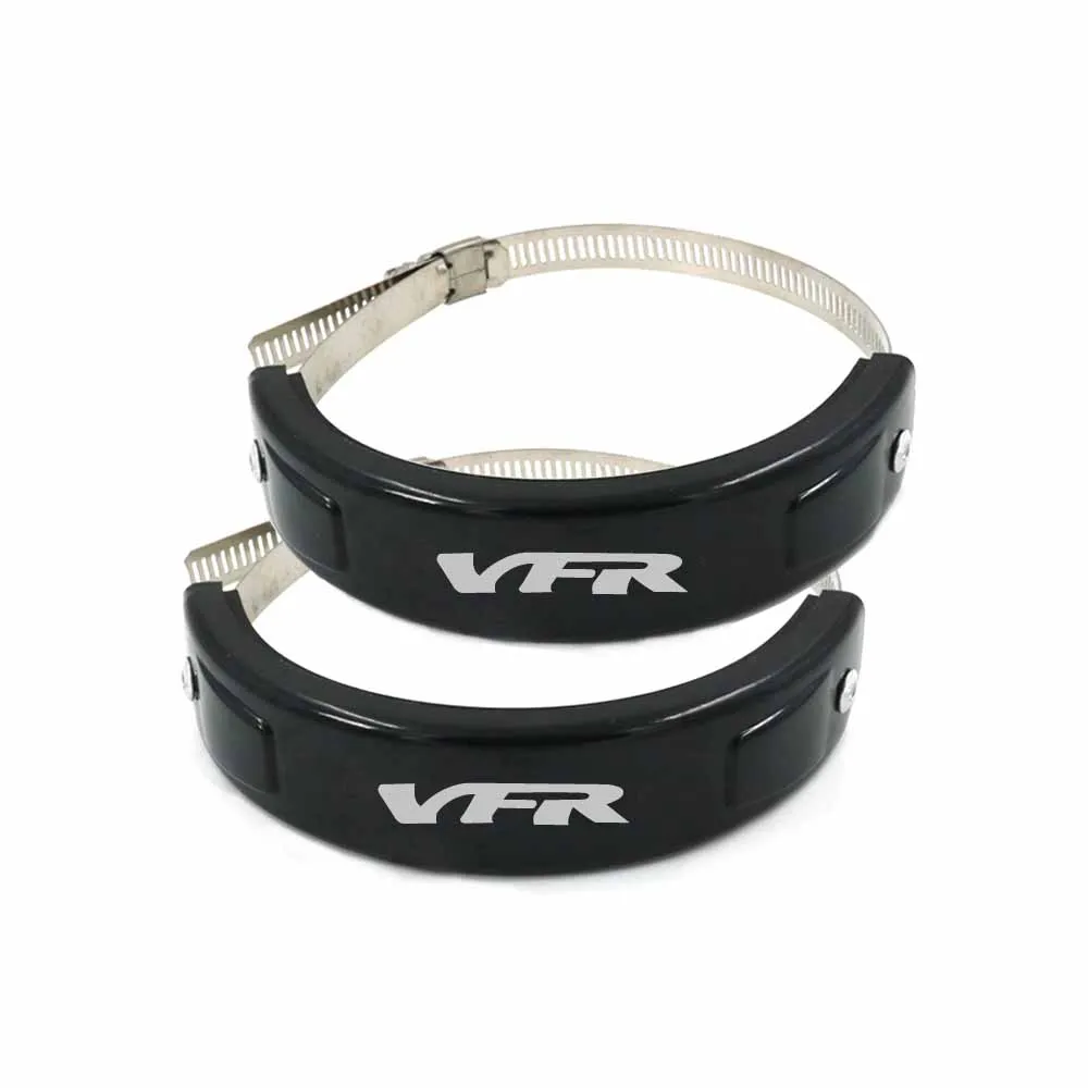 Фото Глушитель круглый Овальный выхлопной протектор может крышка для HONDA VFR VFR800 VFR800FI/VTE VFR750 VFR аксессуары для мотоциклов 100-140 мм №1