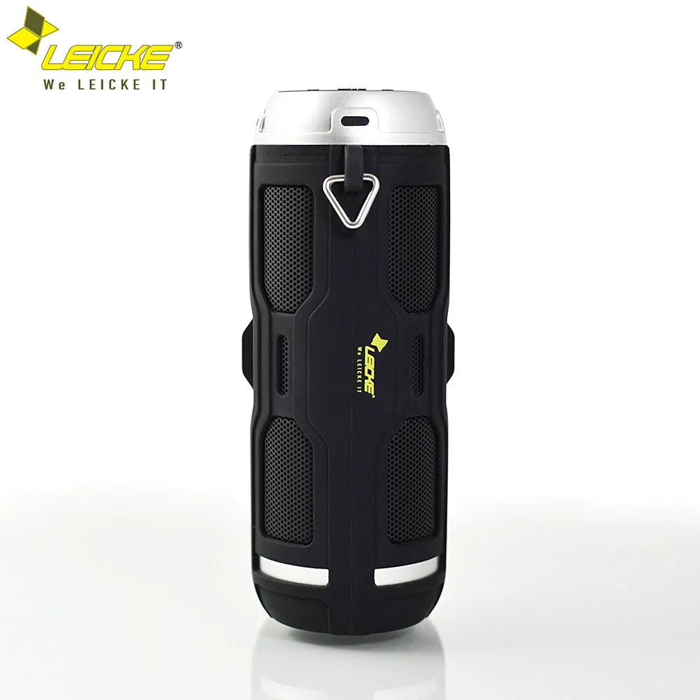 Black Leicke SP2 портативный Bluetooth динамик наружное радио fm Громкая связь вызов Встроенный микрофон динамик Водонепроницаемость - Цвет: Black