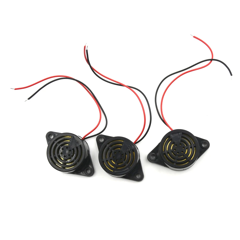 3 шт. 95DB 24V 12V высокой частоты электронный звуковой сигнал тревоги прерывистый