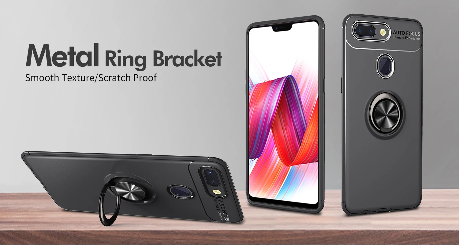 Для xiaomi mi 8 Lite чехол Роскошный мягкий силиконовый с кольцом-подставкой противоударный защитный чехол для задней крышки чехол s для xiaomi mi 8 lite оболочка